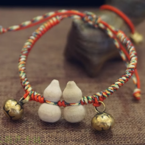 Health Protection & Evil Ward: Ox Horn, Peach Wood, Copper Knots Red String Amulet Bracelet - Handcrafted Spiritual Jewelry