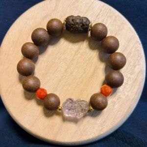 Chaoshan Sanshan Temple-Amethyst Pi Xiu​​ Blended Incense Bead Bracelet