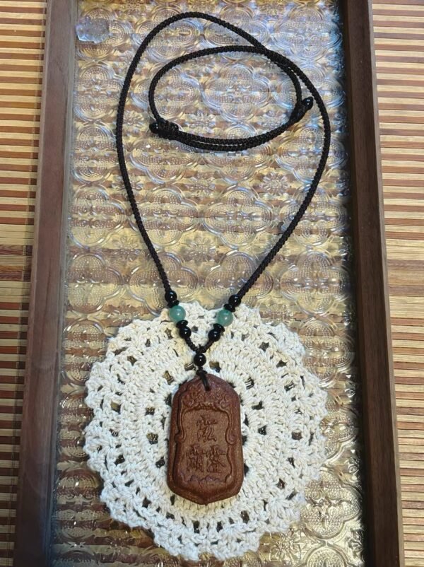 Chaoshan Sanshan Temple- Cinnabar  Blended Incense Bead necklace - Image 2