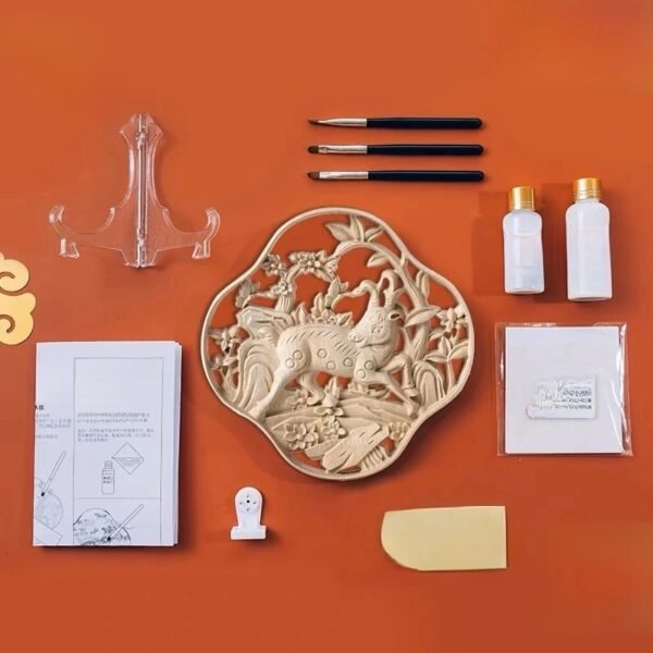 Mindful Carving Journey: Unfinished Wood Art DIY Kits for Zen Home Decor & Spiritual Harmony - Image 6