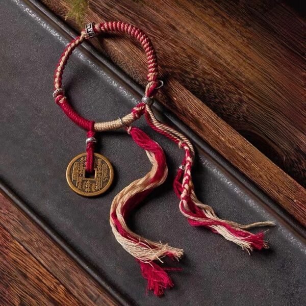 Wealth Manifestation Shangui Handwoven Adjustable Rope Bracelet (15-20cm) - Image 3