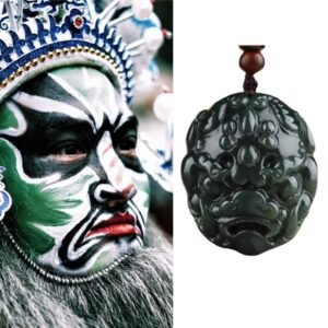 Jade Mask: Yang Zhi's Untamed Wisdom Pendant