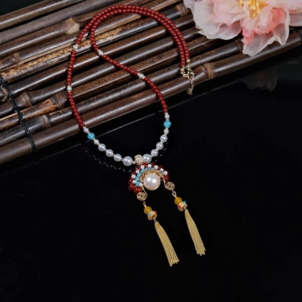 For Women in High-Stress Careers: Mu's Pearl Armor Necklace to Shield Your Energy in Toxic Workplaces - Image 2