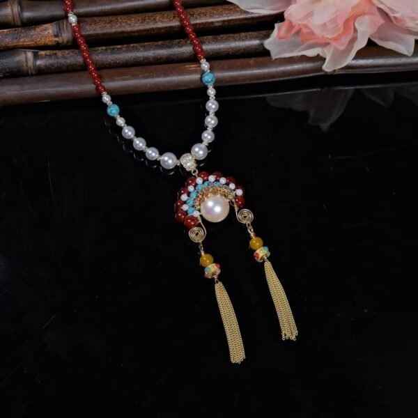 For Women in High-Stress Careers: Mu's Pearl Armor Necklace to Shield Your Energy in Toxic Workplaces - Image 6