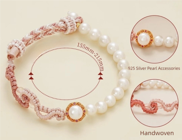 Sun Erniang Warrior-Mom Bracelet: Time Management Jewelry for Single Working Moms – Pearl & Knot Stress Relief Talisman - Image 5