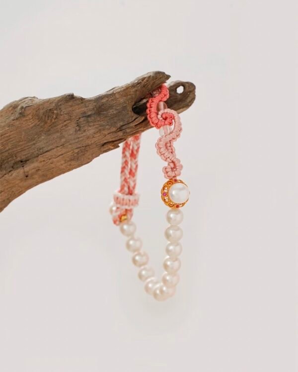 Sun Erniang Warrior-Mom Bracelet: Time Management Jewelry for Single Working Moms – Pearl & Knot Stress Relief Talisman - Image 3