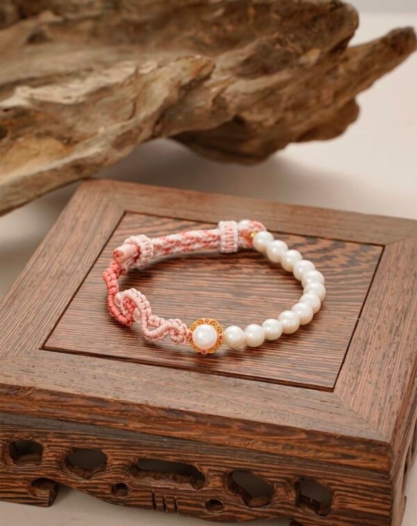 Sun Erniang Warrior-Mom Bracelet: Time Management Jewelry for Single Working Moms – Pearl & Knot Stress Relief Talisman - Image 6