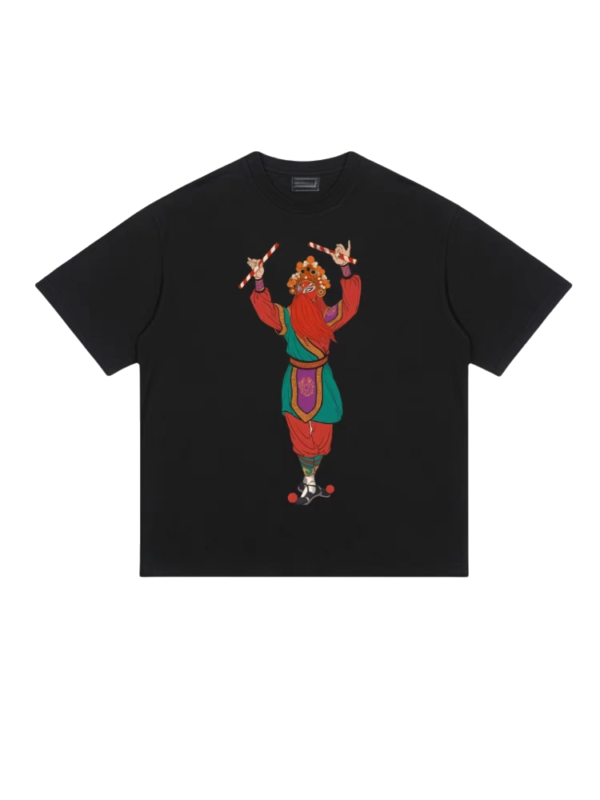 Chinese Opera Inspired Graphic Tee | Premium Cotton Streetwear - Image 3