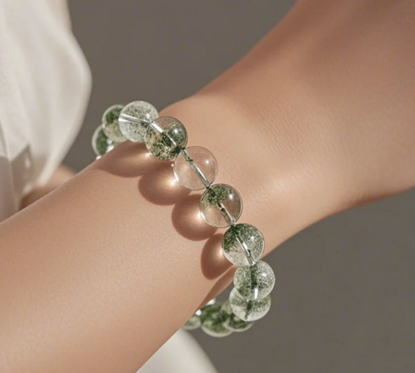 Authentic Green Phantom Quartz Bracelet - 8mm Wealth Manifestation Stone for Luck & Abundance - Image 3