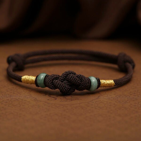 Chaoshanmystic Red String Jade Luck Fortune Knot Braided Couple Bracelet - Image 7