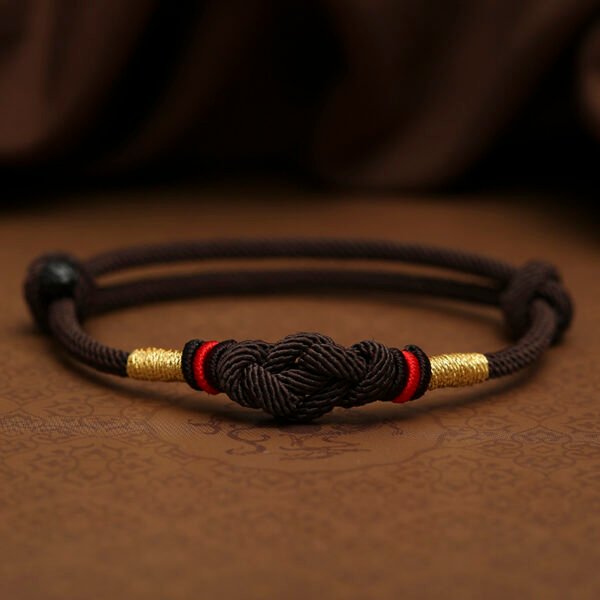Chaoshanmystic Red String Jade Luck Fortune Knot Braided Couple Bracelet - Image 5